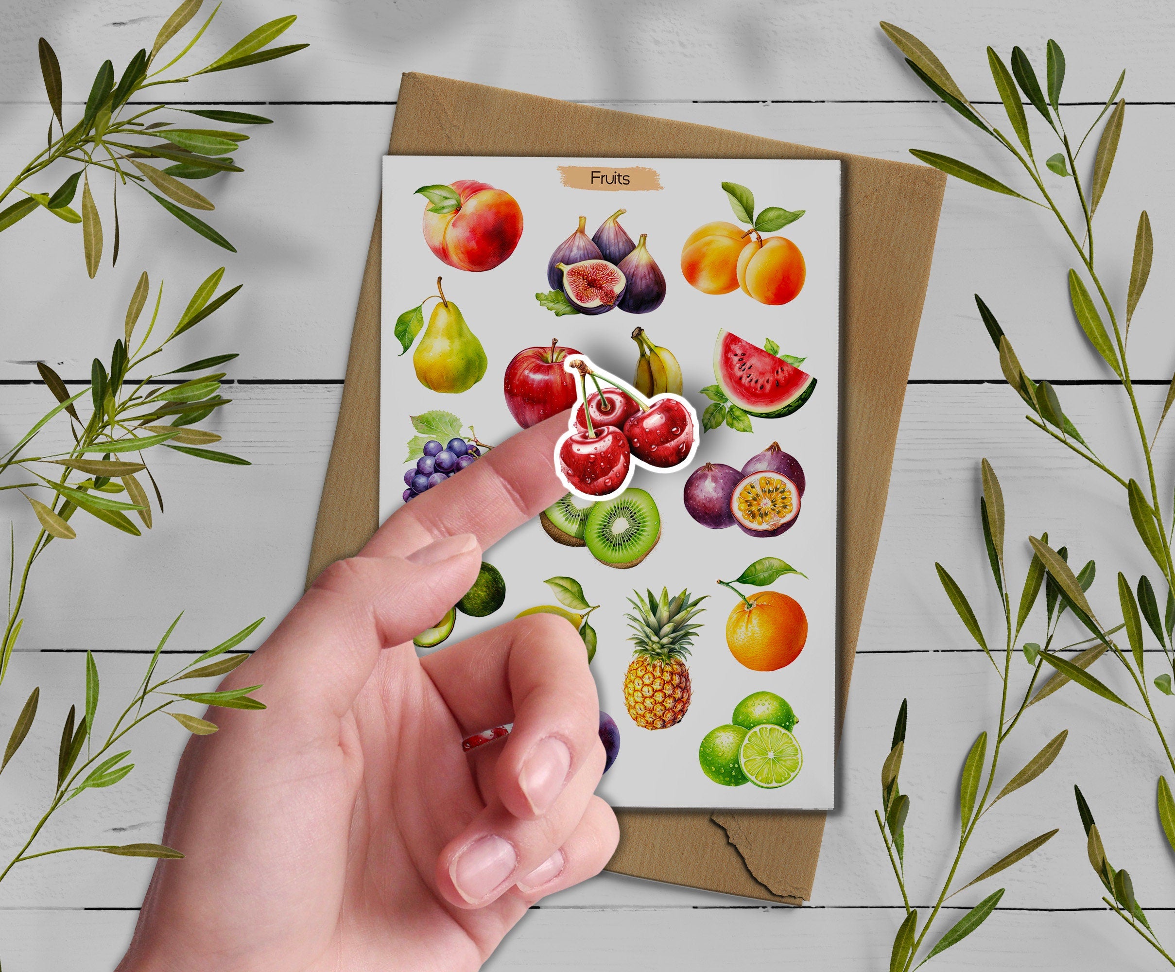Fruit & Berry Stickers Planner Scrapbooking