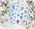 Bluebells Flower Stickers. Bluebells Sticker sheet. Spring Stickers. Bullet Journal. Floral Planner Sticker. Scrapbooking