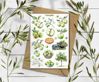 Apple Stickers: Cottagecore Planner, Scrapbook Decoration