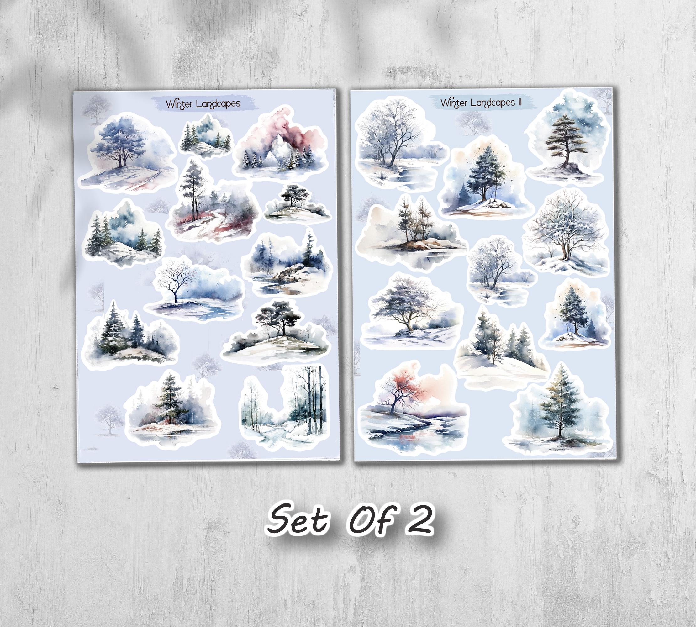 Winter Forest Stickers