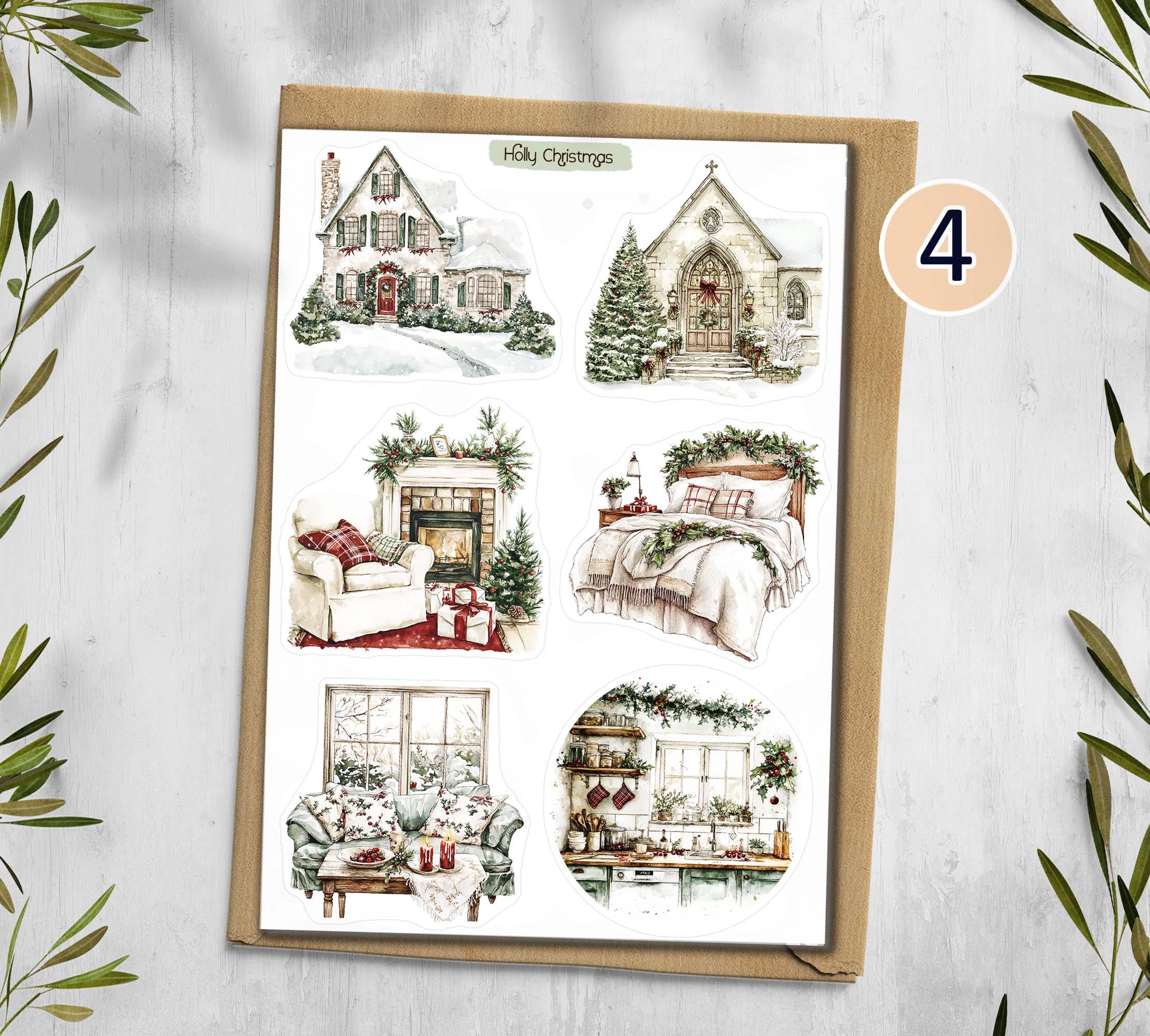 Christmas Holly Stickers