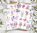 Sweetpeas Flower Stickers: Botanical Scrapbooking Stickers