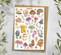 Mushroom Sticker Sheet. Autumn Foraging, Woodland Fungi Stickers. Scrapbooking, Planner Stickers