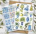 Mediterranean Stickers. Travel Stickers. Mediterranean Summer Holiday Stickers. Europe Stickers. Around the World. Lemon Scrapbooking