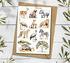 Safari Animal Stickers