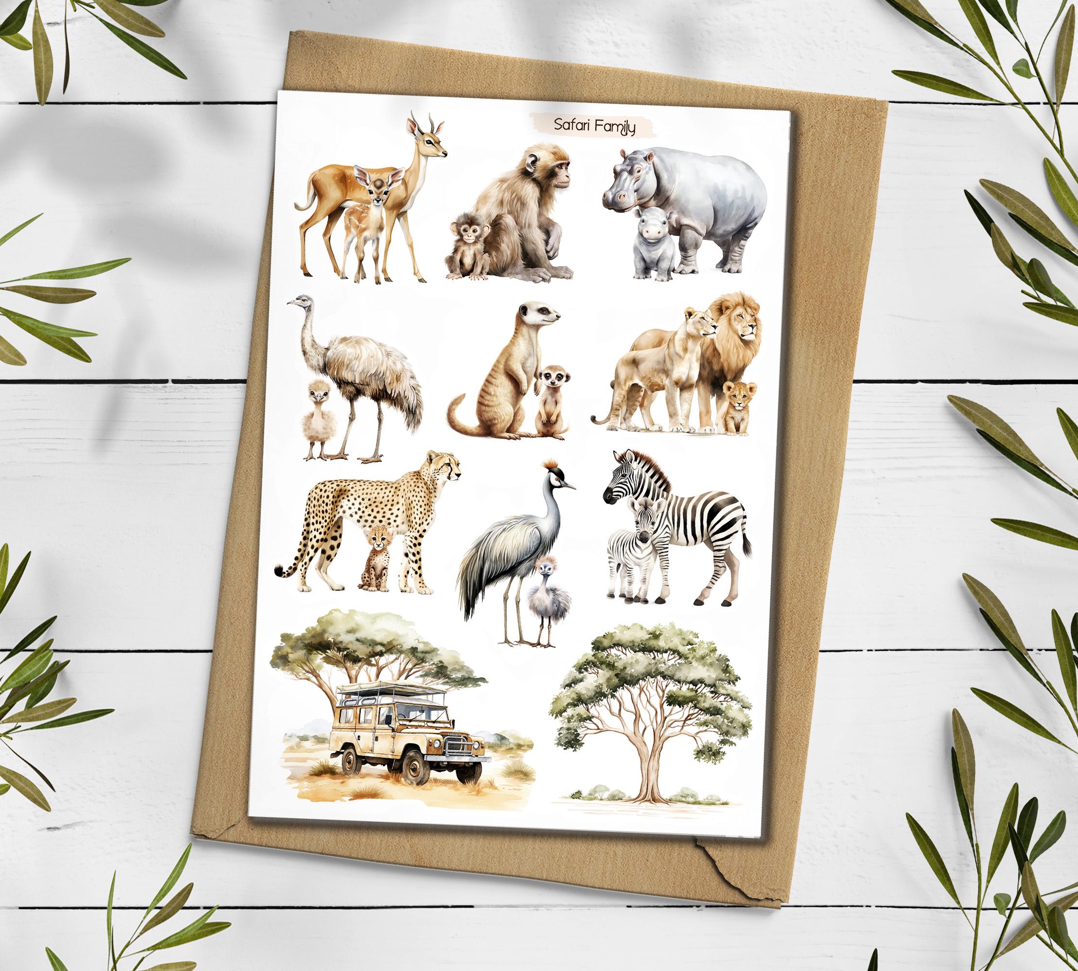 Safari Animal Stickers