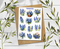 Bluebonnet Flower Stickers: Wildflower Spring Decals