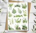 Fern Stickers: Botanical Greenery Scrapbooking Stickers