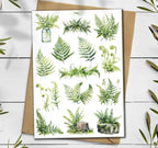 Fern Stickers: Botanical Greenery Scrapbooking Stickers