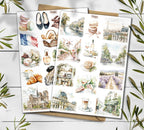 France Travel Sticker Sheet: Paris, Provence, Mediterranean