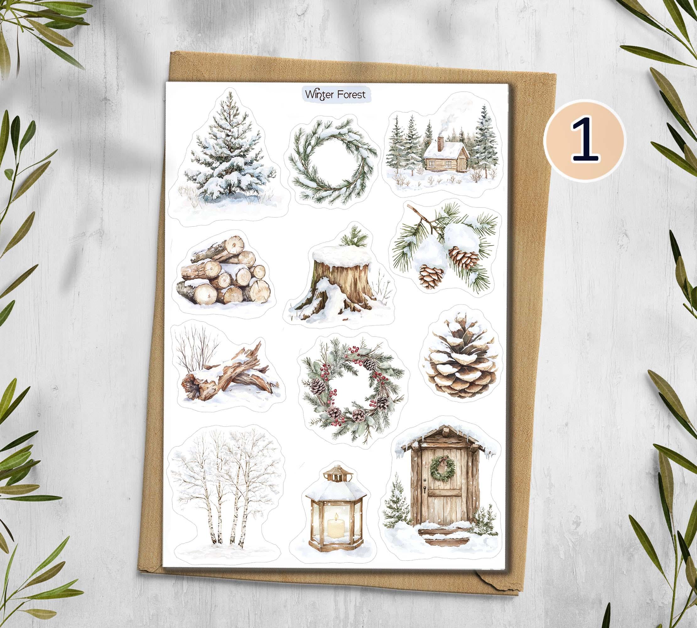 Winter Forest Stickers