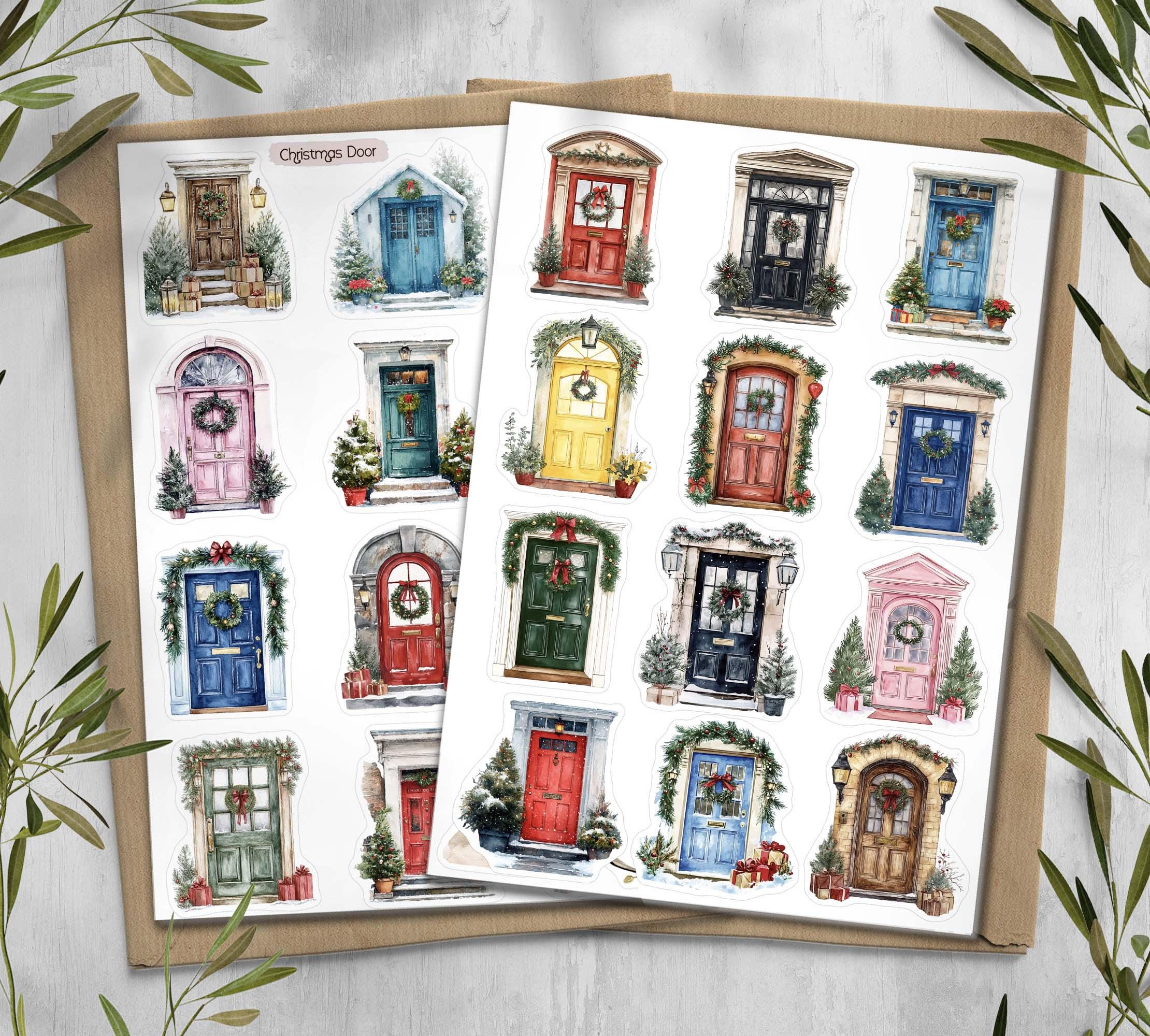 Christmas Door Stickers