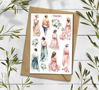 Floral Girl Stickers