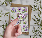 Morning Glory Sticker Pack: Wildflower Scrapbook Stickers