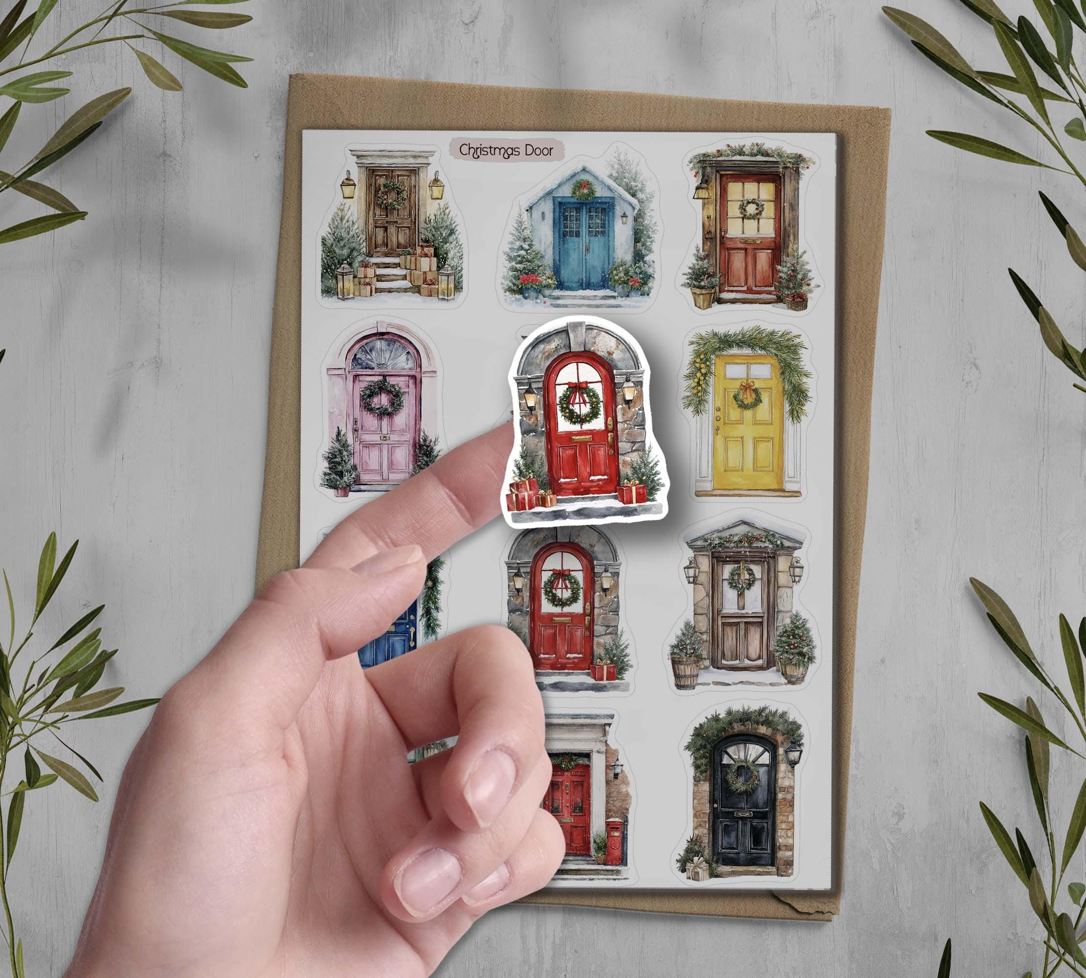 Christmas Door Stickers