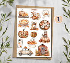 Autumn Pumpkins Stickers 00022