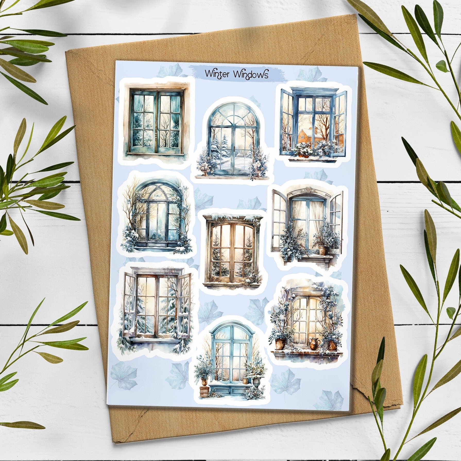 Winter Windows Stickers
