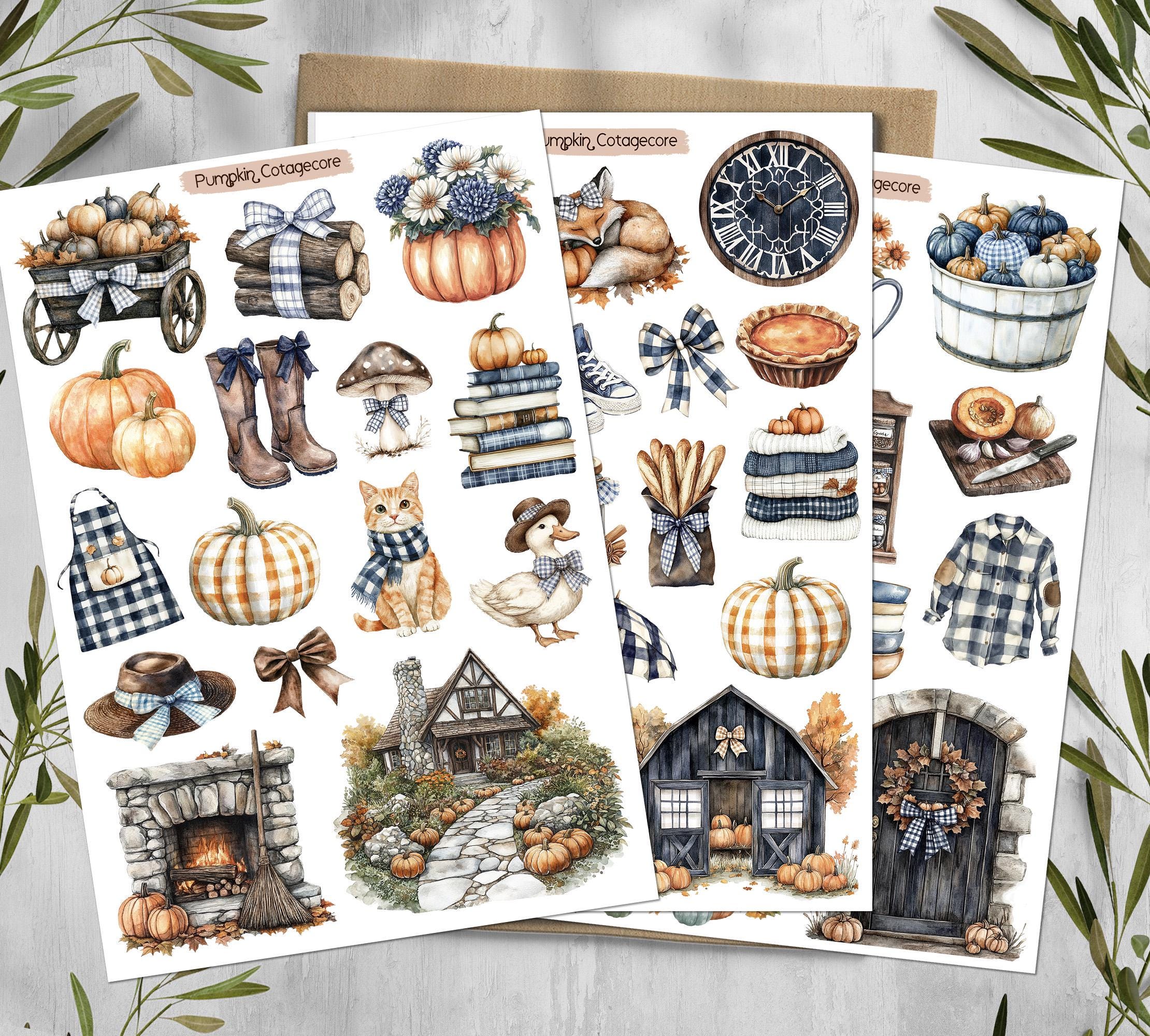 Pumpkin Cotagecore Stickers 00021