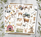 Farm Animals Sticker Sheet