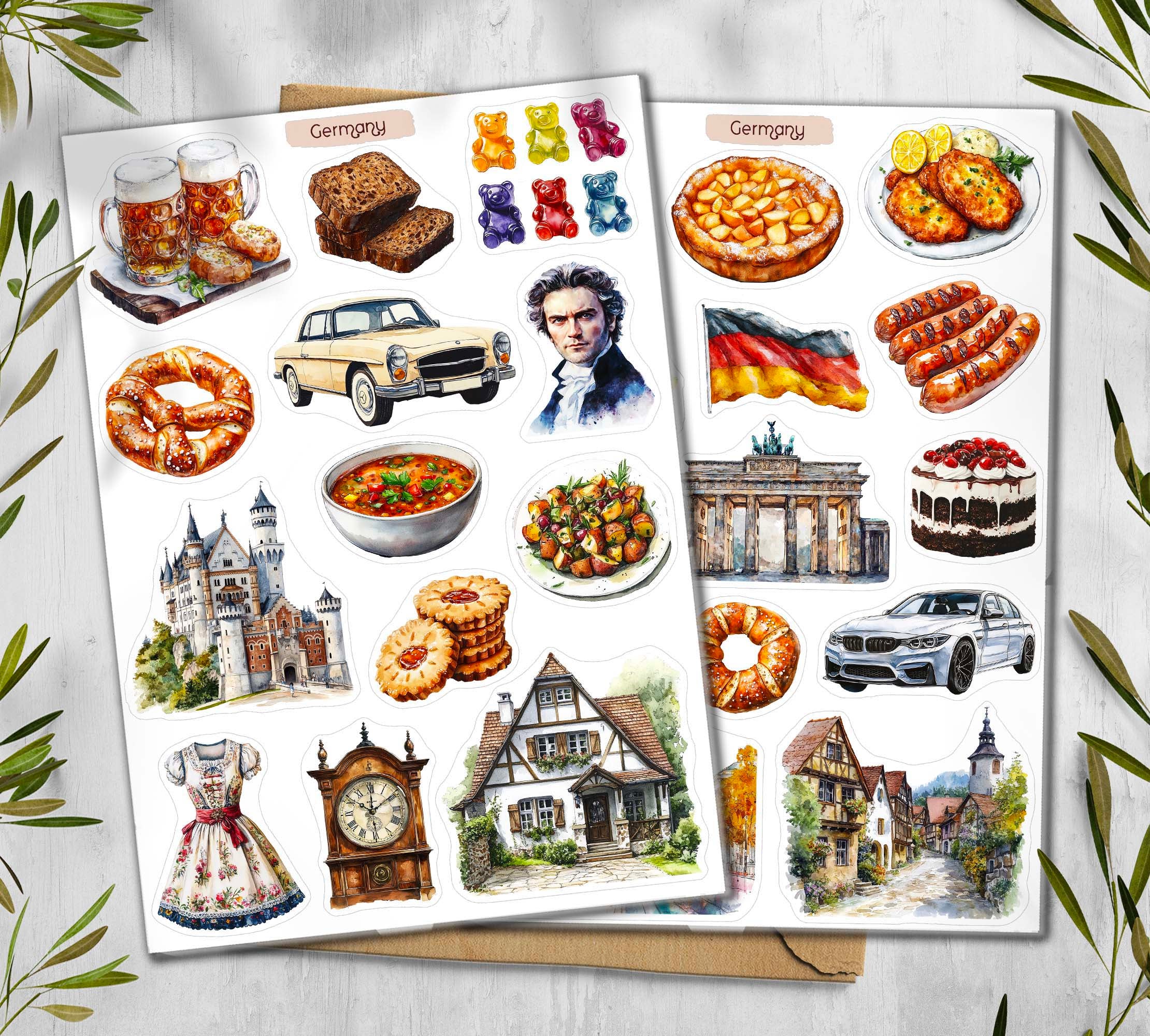 Germany Travel Stickers| Berlin, Bavaria Stickers