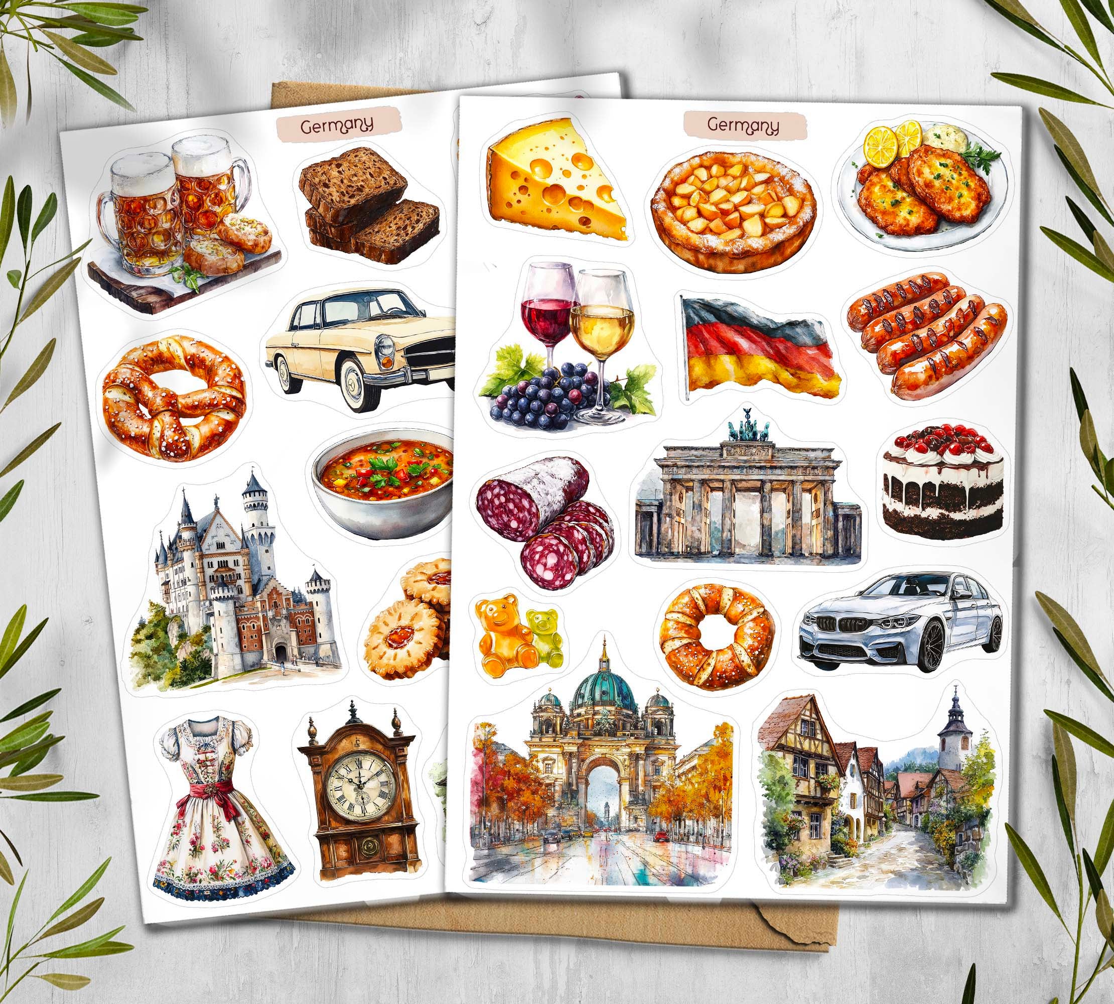 Germany Travel Stickers| Berlin, Bavaria Stickers