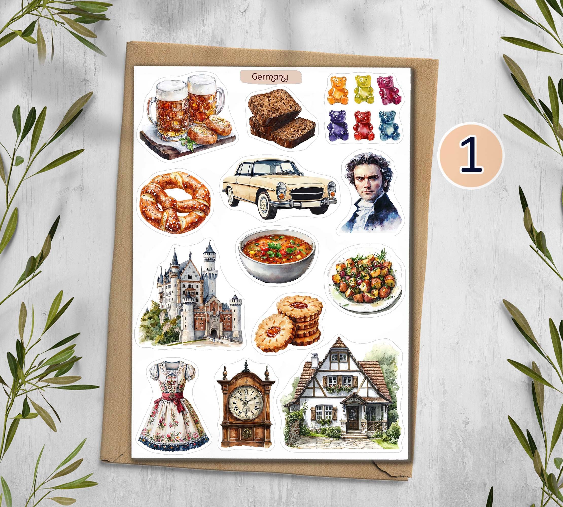 Germany Travel Stickers| Berlin, Bavaria Stickers