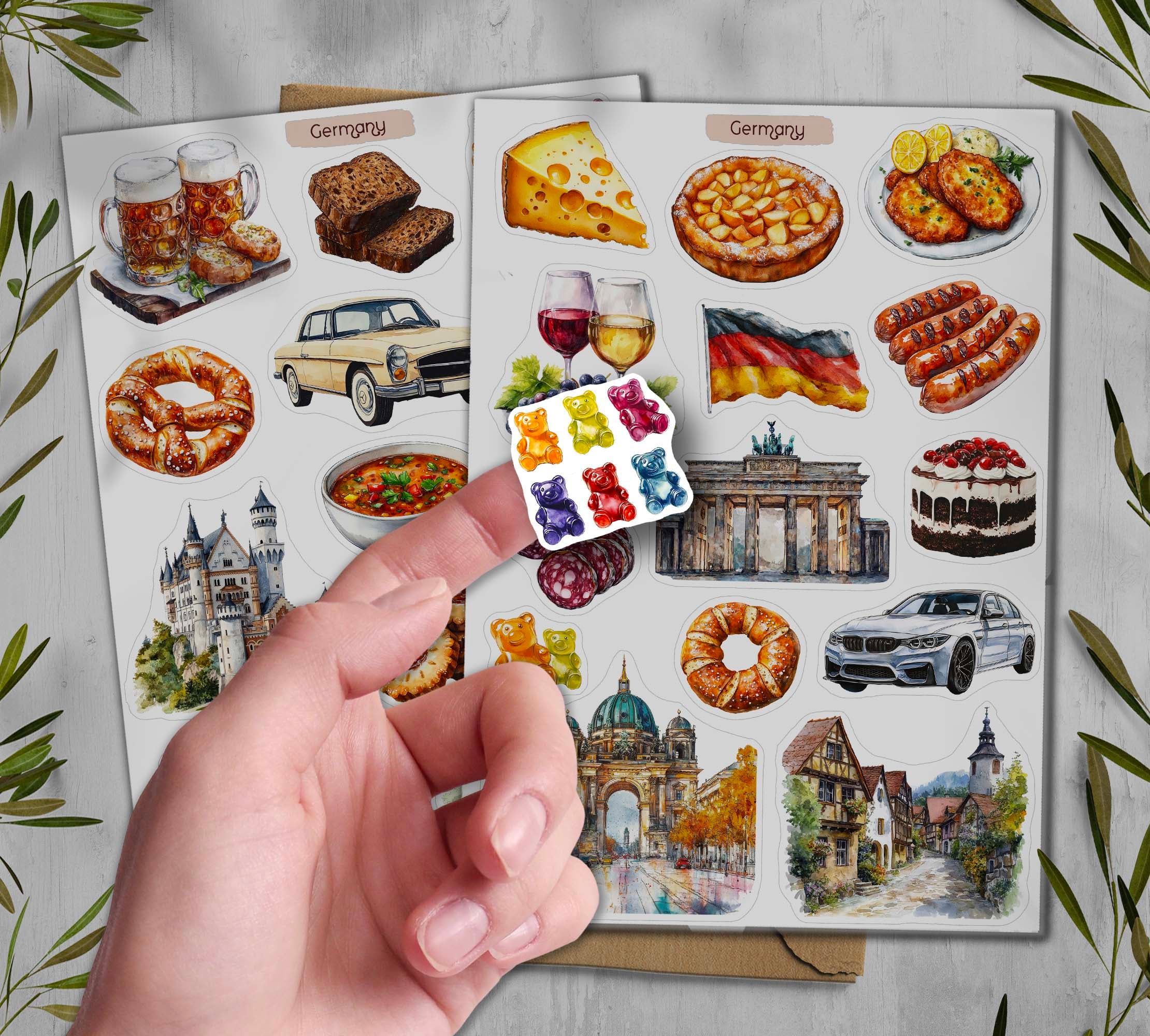 Germany Travel Stickers| Berlin, Bavaria Stickers