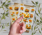 California Poppy Stickers: Wildflower Sticker Pack