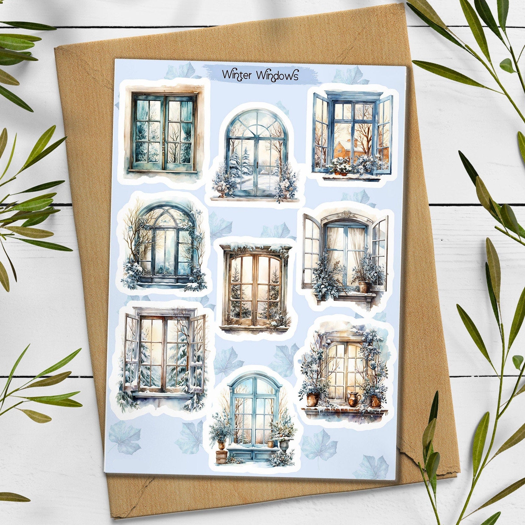 Winter Windows Stickers
