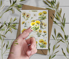 Dandelions Stickers. Wildflowers Sticker Pack. Spring Stickers. Bullet Journal, Dandelion flower Sticker Sheet. Easter Sticker.