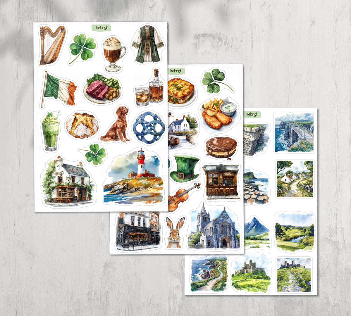 Ireland Travel Stickers| Dublin| Europe Stickers