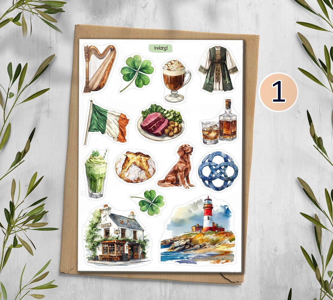 Ireland Travel Stickers| Dublin| Europe Stickers