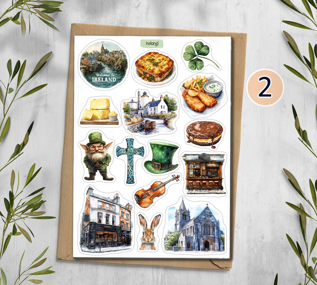 Ireland Travel Stickers| Dublin| Europe Stickers
