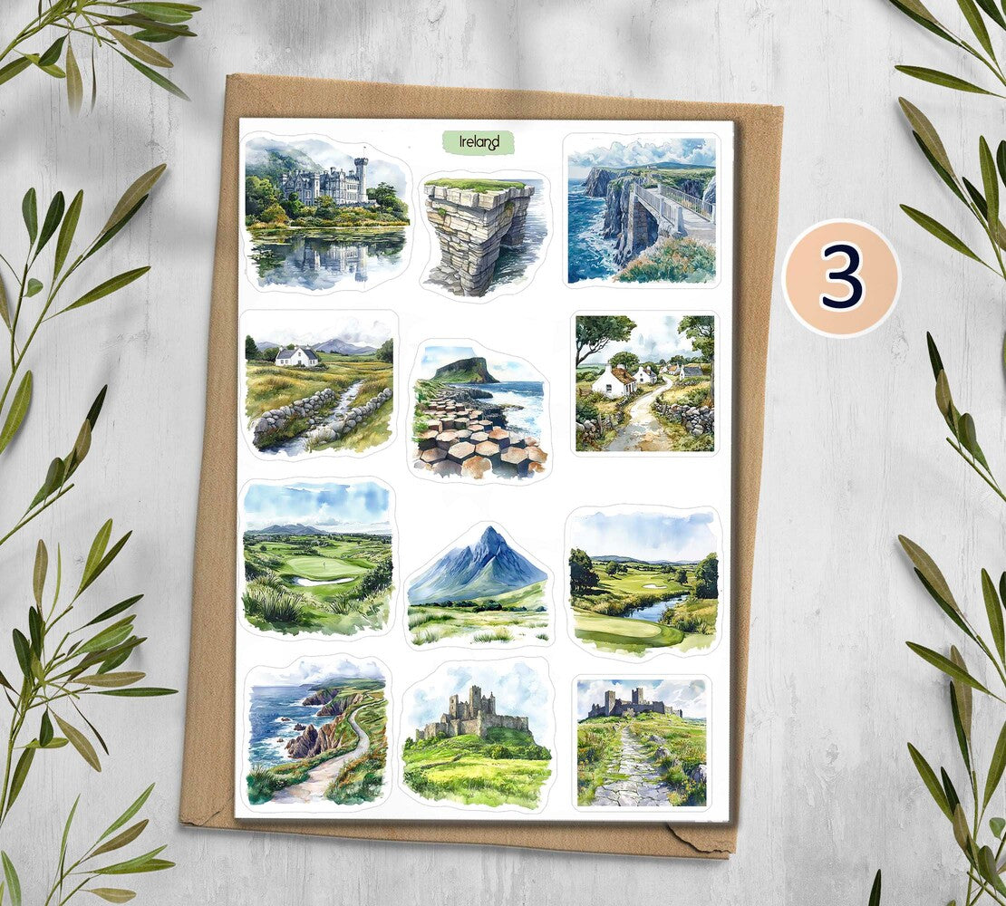 Ireland Travel Stickers| Dublin| Europe Stickers