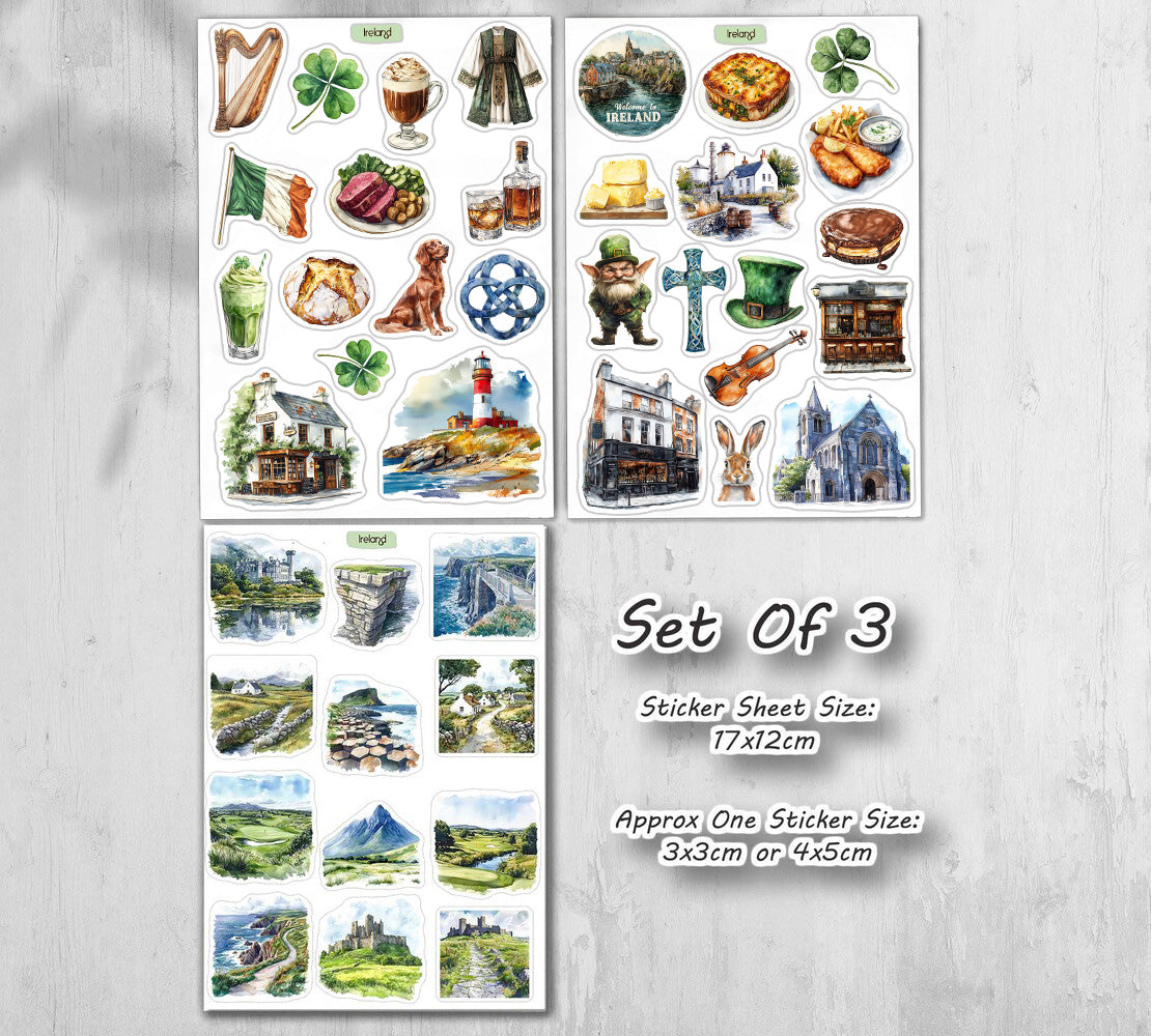 Ireland Travel Stickers| Dublin| Europe Stickers