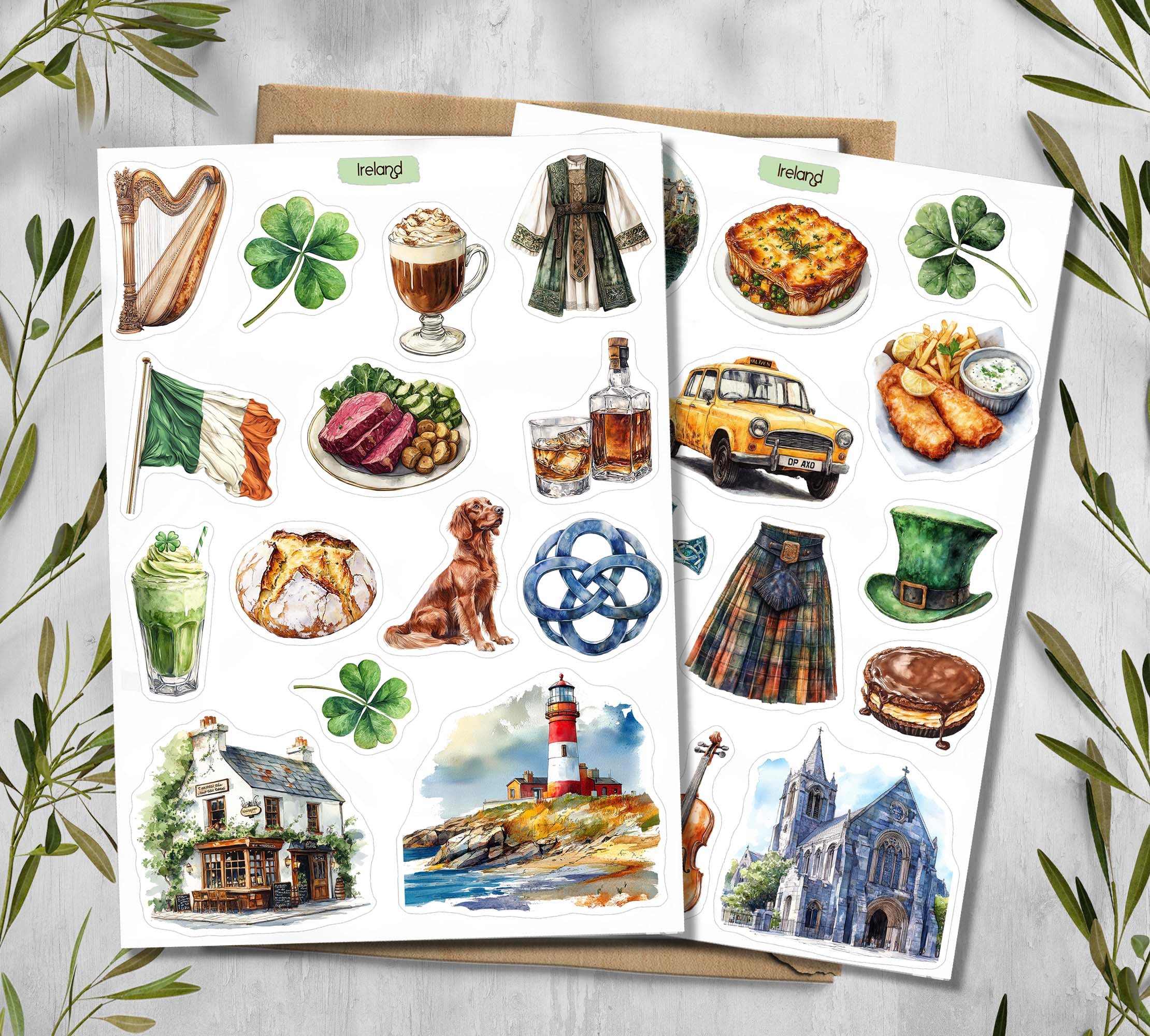 Ireland Travel Stickers| Dublin| Europe Stickers