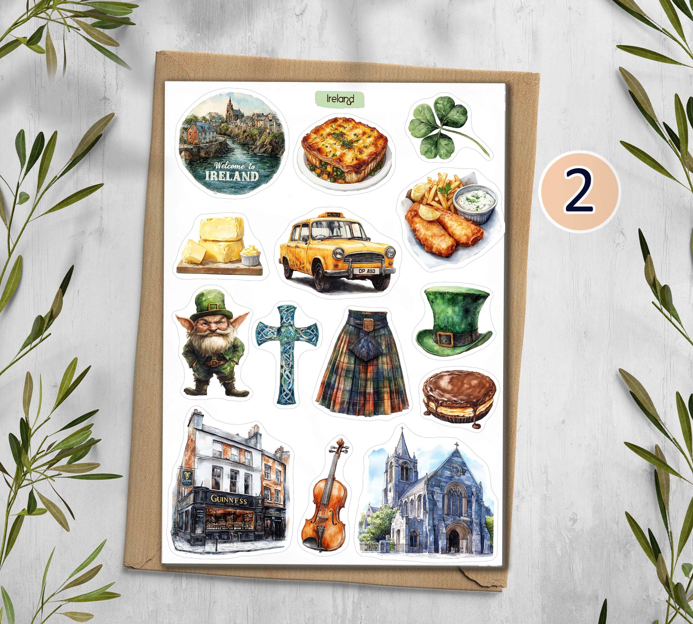 Ireland Travel Stickers| Dublin| Europe Stickers