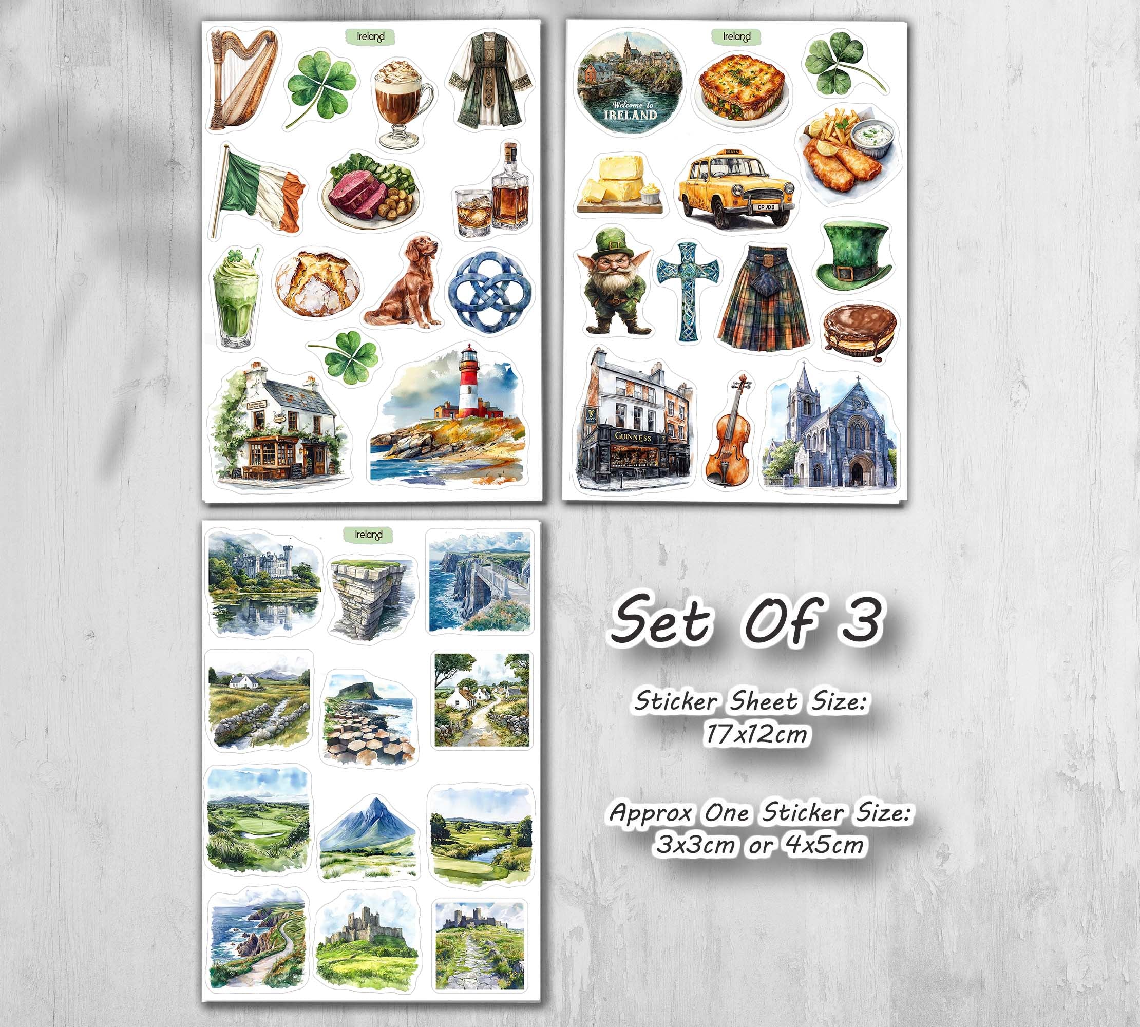 Ireland Travel Stickers| Dublin| Europe Stickers