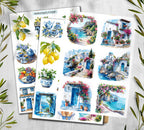 Mediterranean Summer Stickers | Travel Stickers