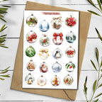Christmas Baubles Stickers