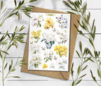 Watercolor Orchid Sticker Sheet: Floral Planner Stickers
