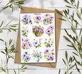 Morning Glory Sticker Pack: Wildflower Scrapbook Stickers
