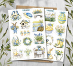 Hello Spring Floral Planner Stickers