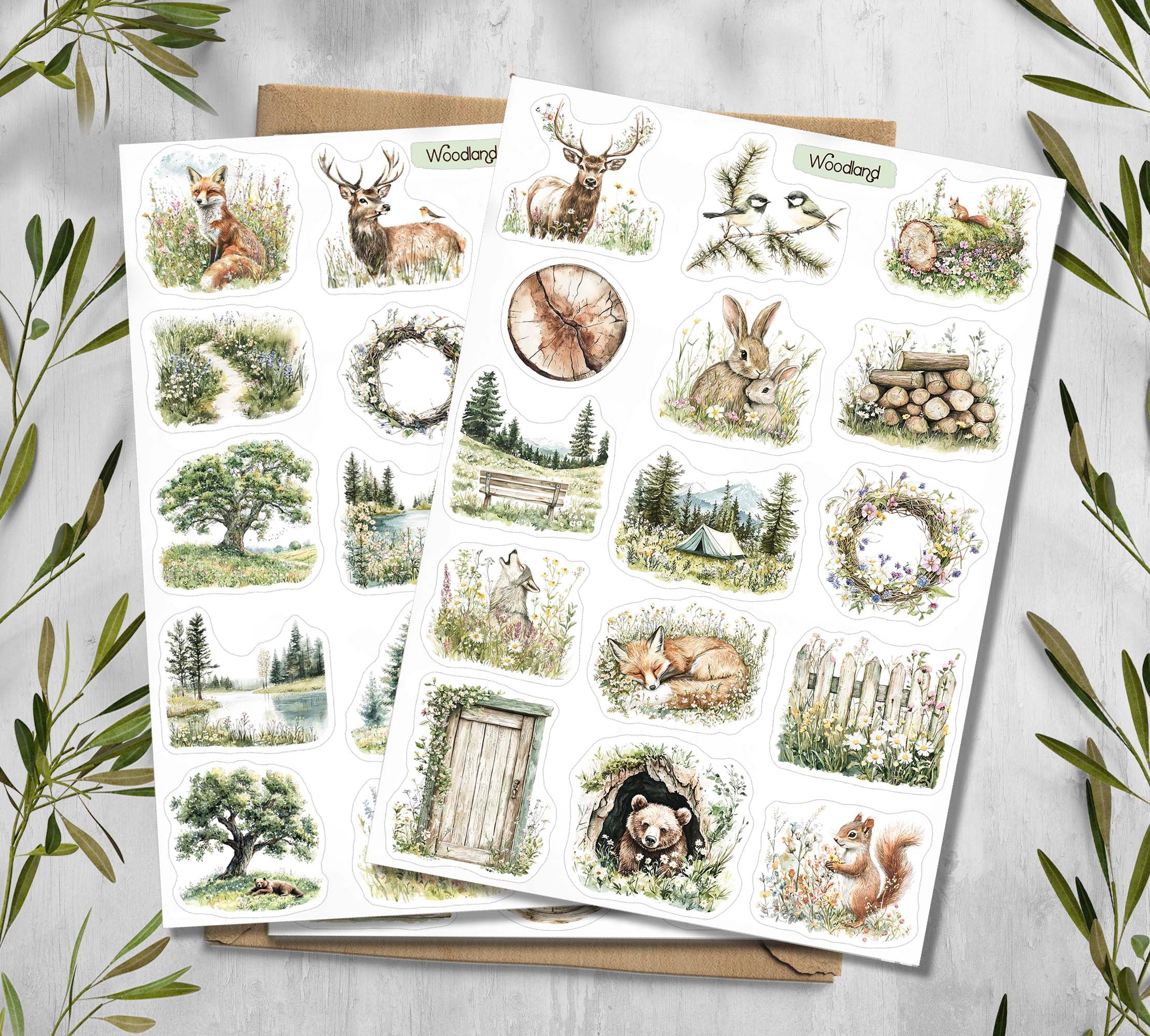 Woodland Stickers