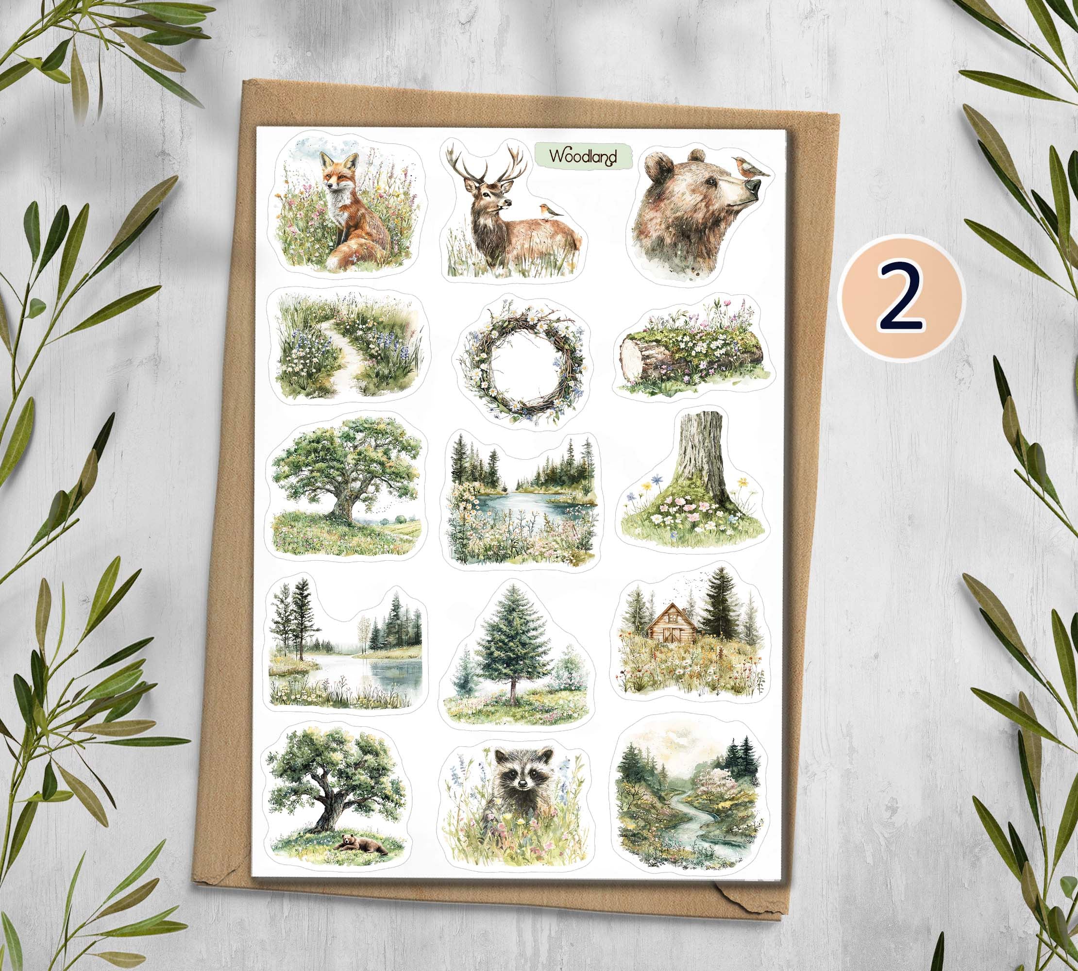Woodland Stickers