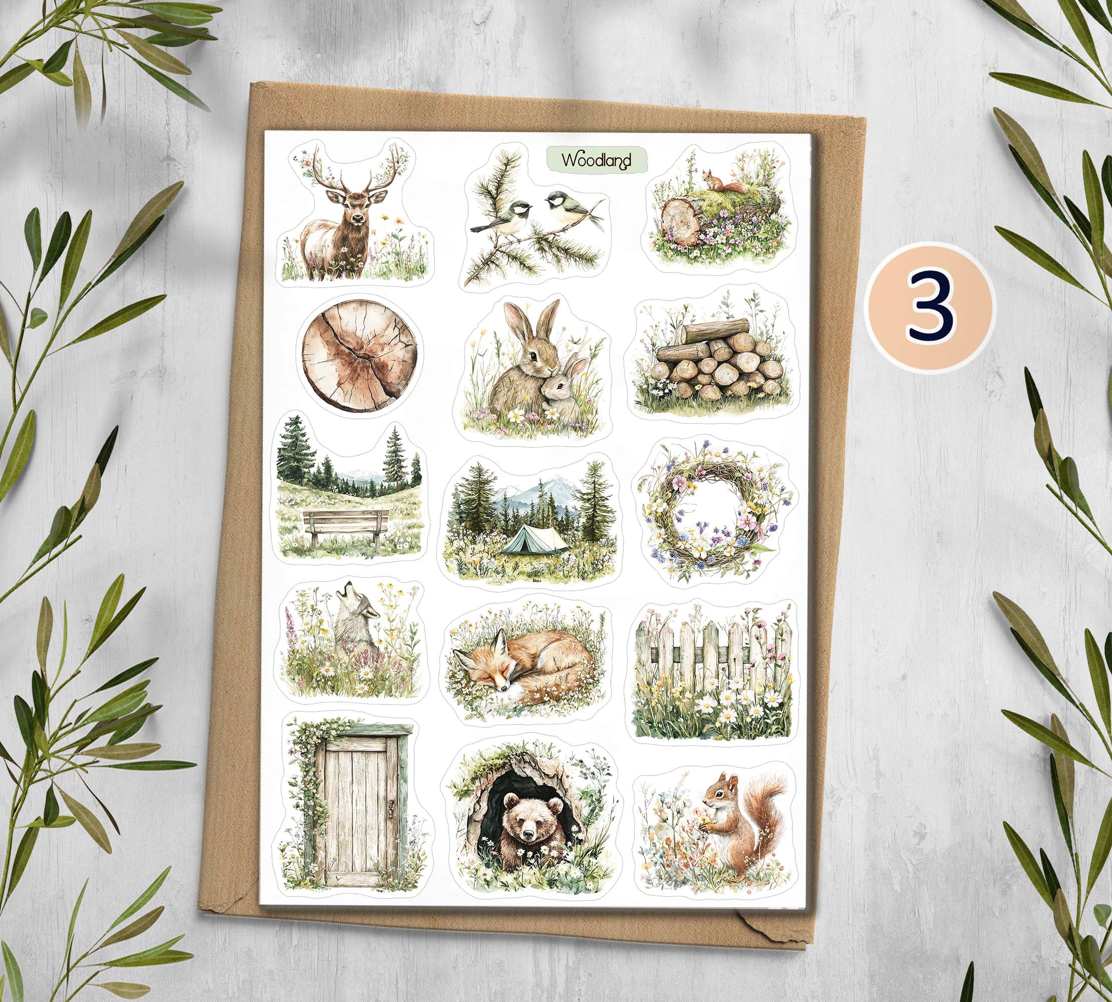Woodland Stickers