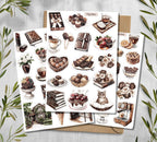 Chocolate Stickers. Sweets Planner Stickers