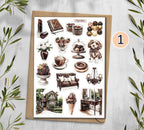 Chocolate Stickers. Sweets Planner Stickers