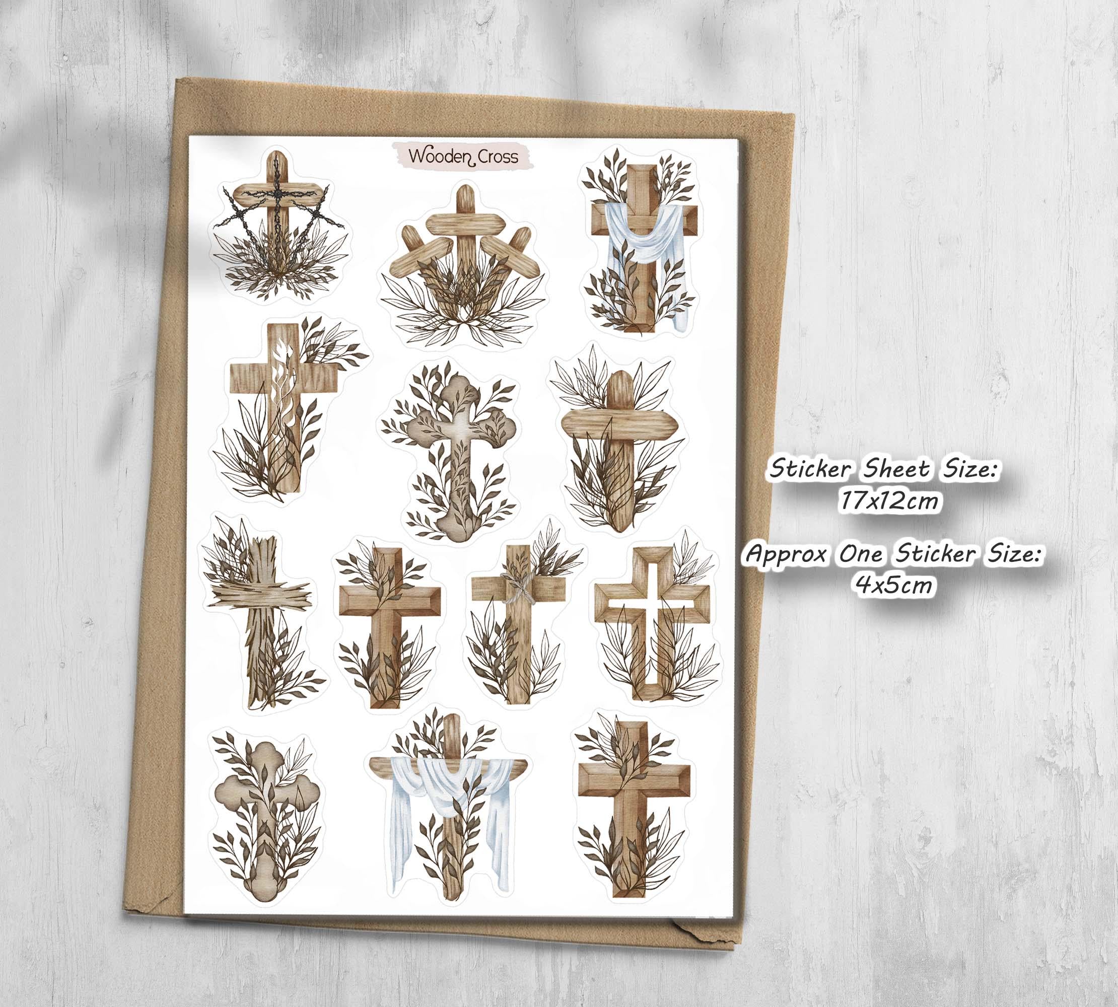 Easter Cross Sticker Sheet