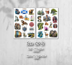 Scotland Travel Stickers. 00311